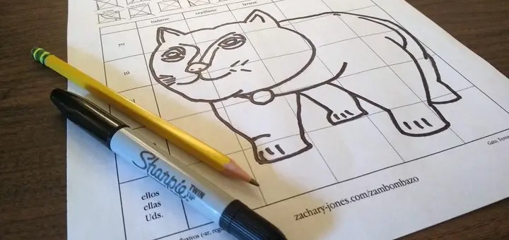 Ejemplo de Conjugarte con una obra de Fernando Botero para practicar los verbos reflexivos